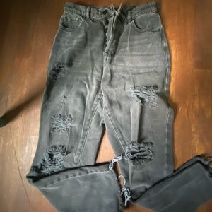 Pacsun size 24, black mom jeans high rise
